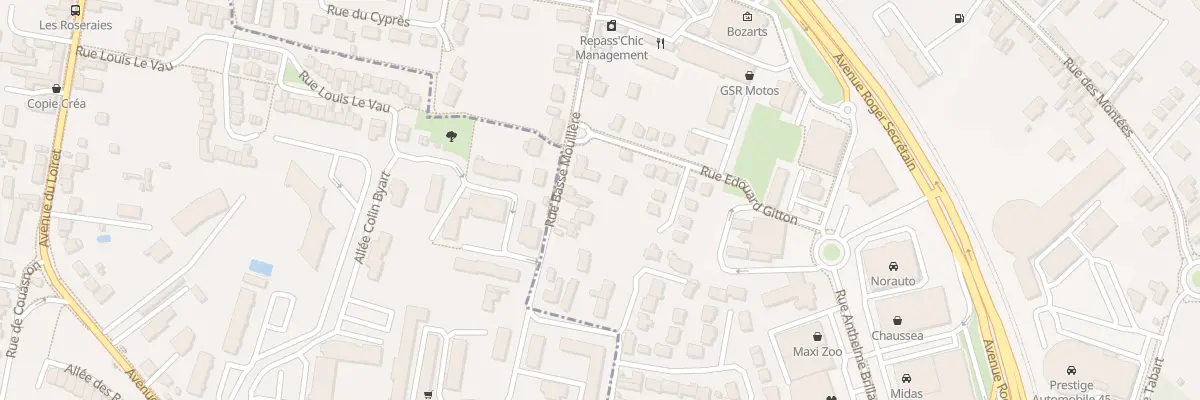 Plan du 39 Rue Basse Mouillère à Orléans