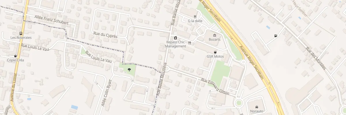 Plan du 33 Rue Basse Mouillère à Orléans