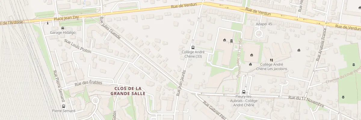 Plan du 51 Rue Jean Jaurès à Fleury-les-Aubrais
