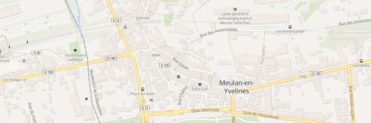 Plan du 32 Rue Haute à Meulan-en-Yvelines