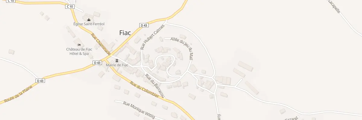 Plan du 6 Pl du Château d’eau à Fiac