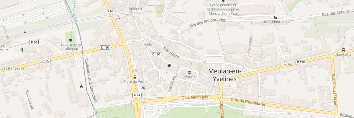 Plan du 36 Rue du Marechal Foch à Meulan-en-Yvelines