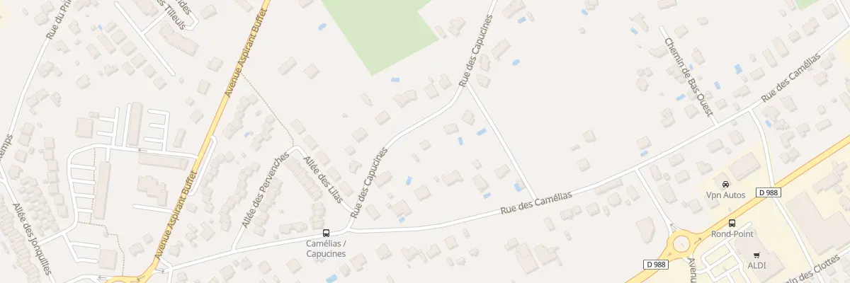 Plan du 8 Rue des Capucines à Gaillac