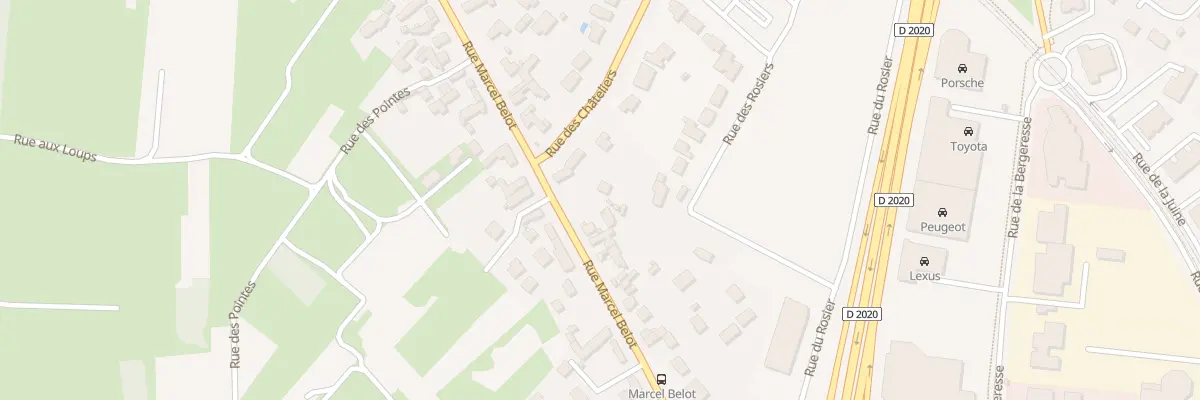 Plan du 2021 Rue Marcel Belot à Olivet