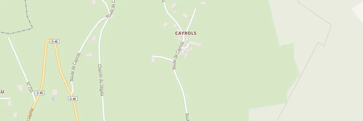 Plan du 705 Rte de Cayrols à Saint-Vincent-du-Pendit