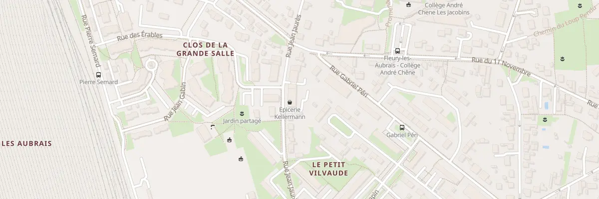 Plan du 34 Rue Jean Jaurès à Fleury-les-Aubrais