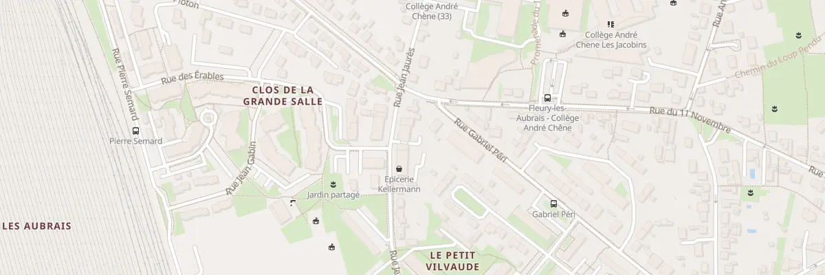 Plan du 36 Rue Jean Jaurès à Fleury-les-Aubrais