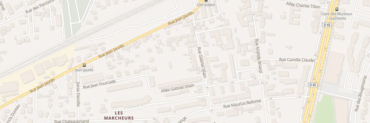 Plan du 22 Rue Gabriel Vilain aux Mureaux