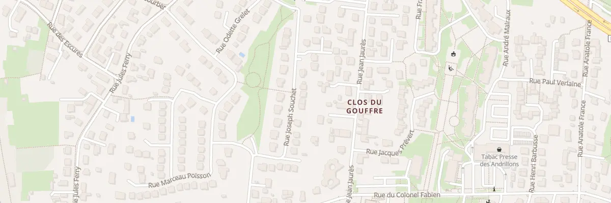 Plan du 22 Rue Joseph Souchet à Fleury-les-Aubrais