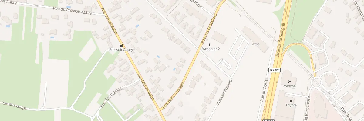 Plan du 222 Rue des Châteliers à Olivet