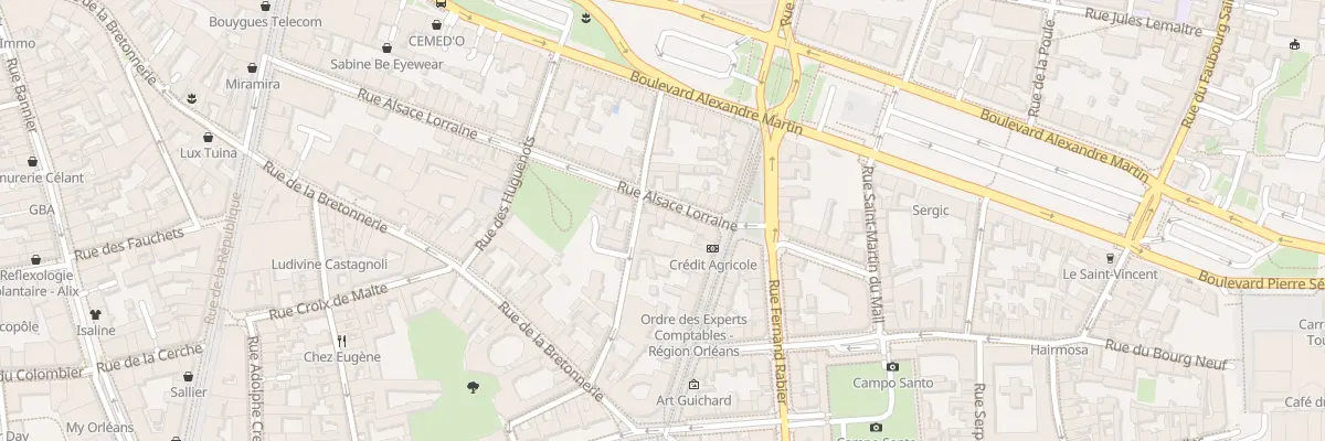 Plan du 17 Rue d’Alsace-Lorraine à Orléans