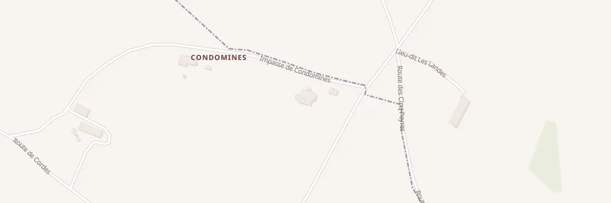 Plan du 5038 Condomines à Andillac