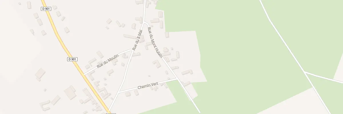 Plan du 5038 Rue du Mont Hulain à Sorel-en-Vimeu