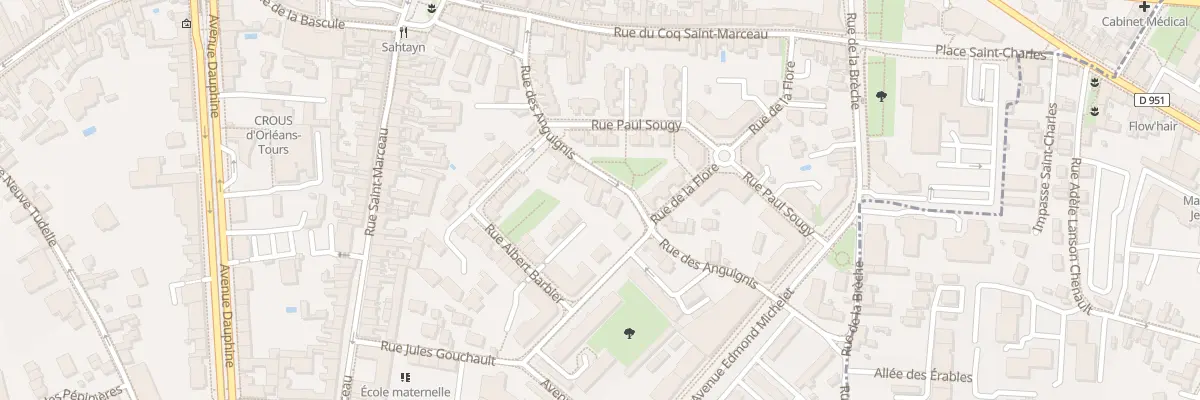 Plan du 12 Rue des Anguignis à Orléans