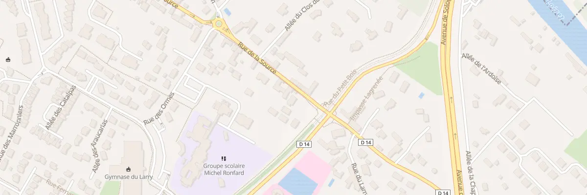 Plan du 708 Rue de la Source à Olivet