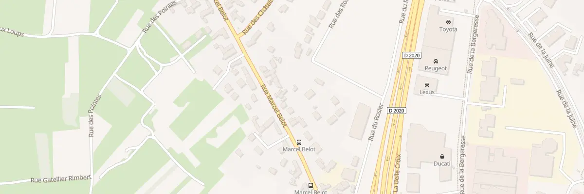 Plan du 2099 Rue Marcel Belot à Olivet