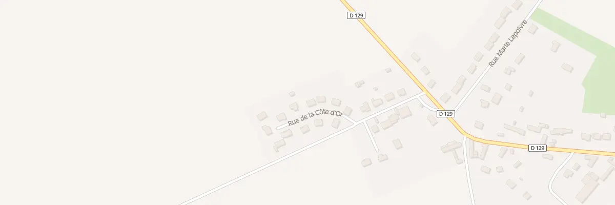 Plan du 11 Rue de la Côte d’Or au Vauroux