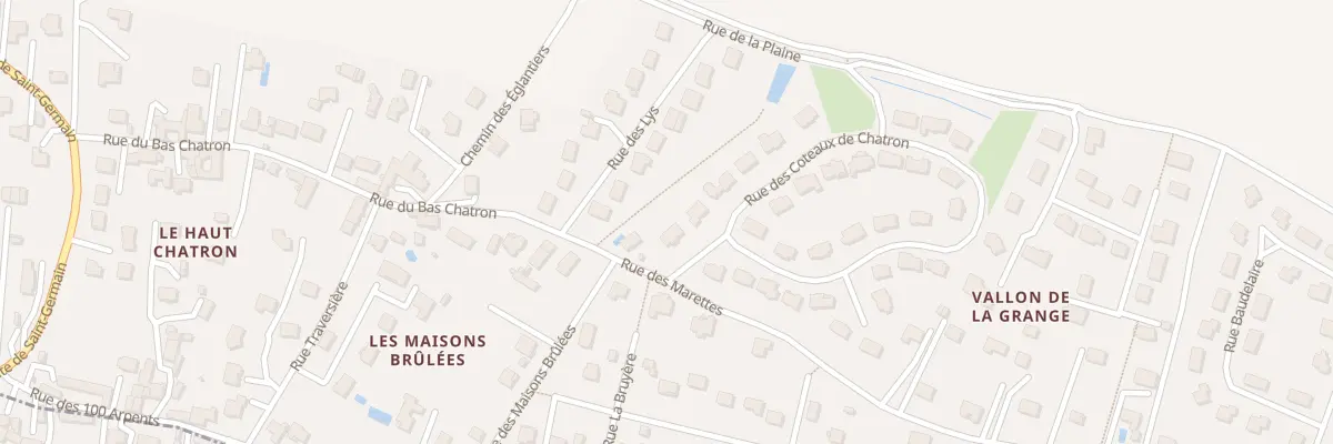 Plan du 14 Rue des Côteaux de Châtron à Saint-Germain-de-la-Grange