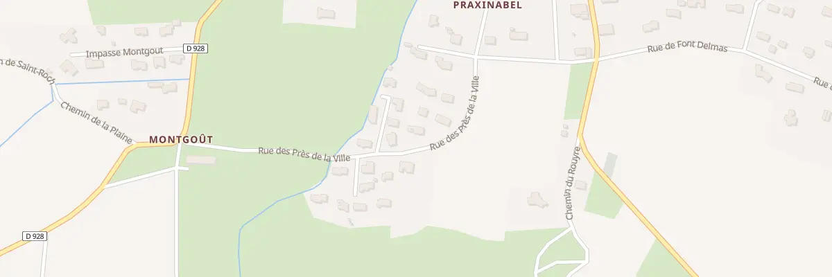 Plan du 20E Rue des Pres de la Ville à Léran