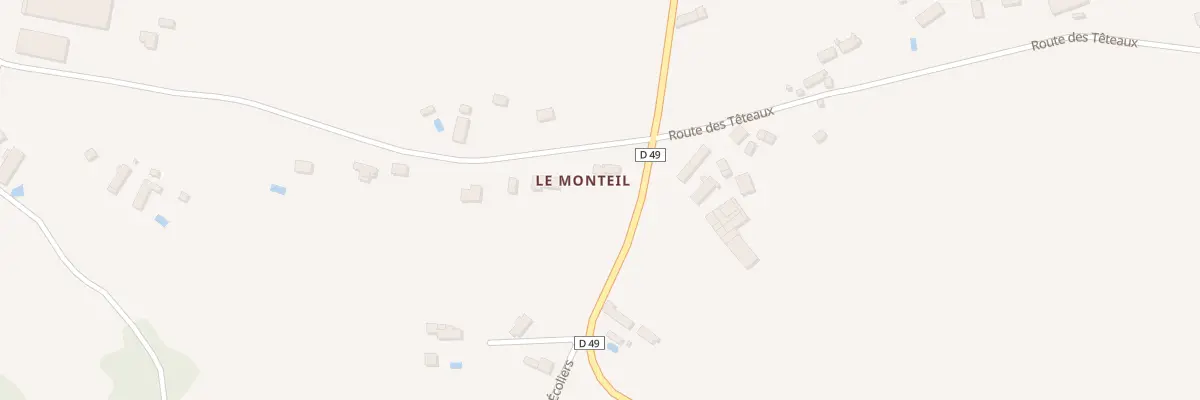 Plan du 323 Le Monteil à Montipouret