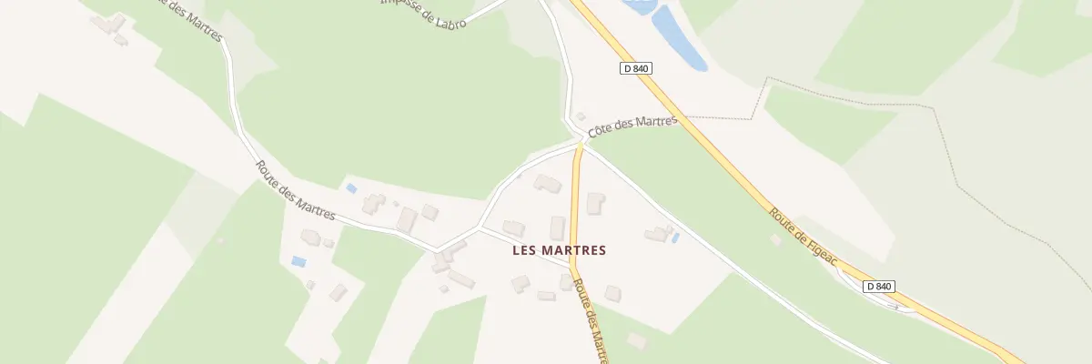 Plan du 5086 Les Martres au Bourg