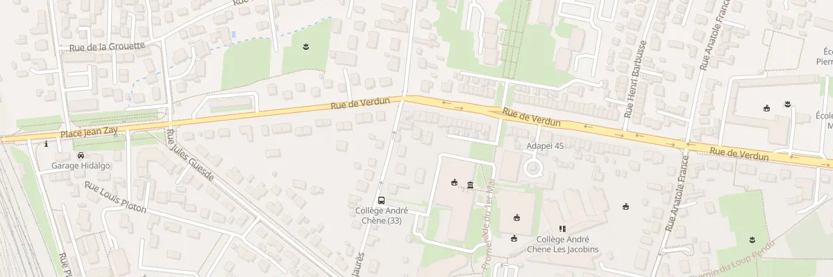 Plan du 54Q Rue Jean Jaurès à Fleury-les-Aubrais