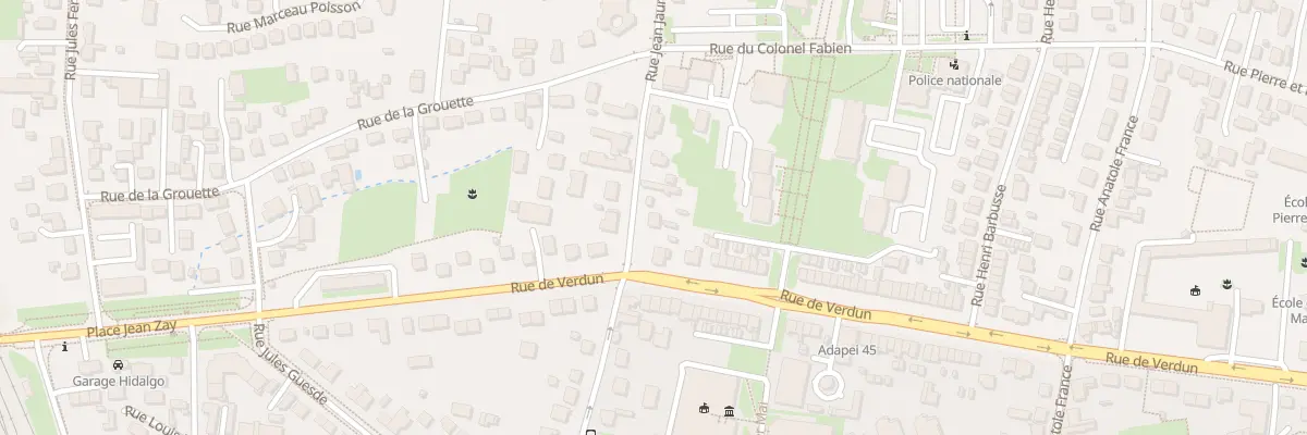 Plan du 62 Rue Jean Jaurès à Fleury-les-Aubrais
