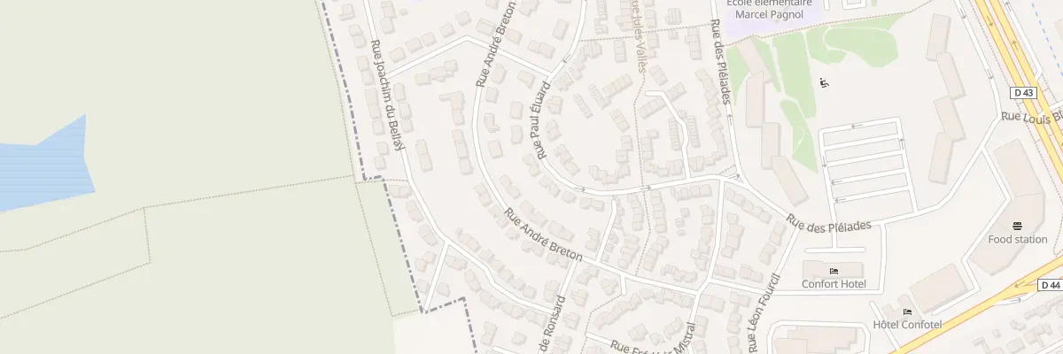 Plan du 25 Rue Paul Eluard aux Mureaux