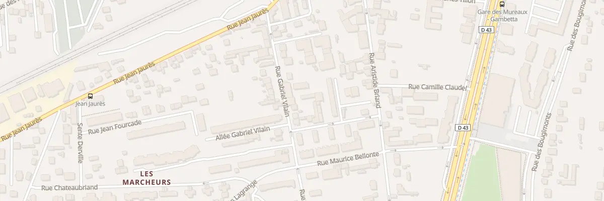 Plan du 21 Rue Gabriel Vilain aux Mureaux