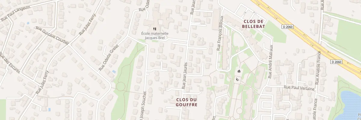 Plan du 93 Rue Jean Jaurès à Fleury-les-Aubrais