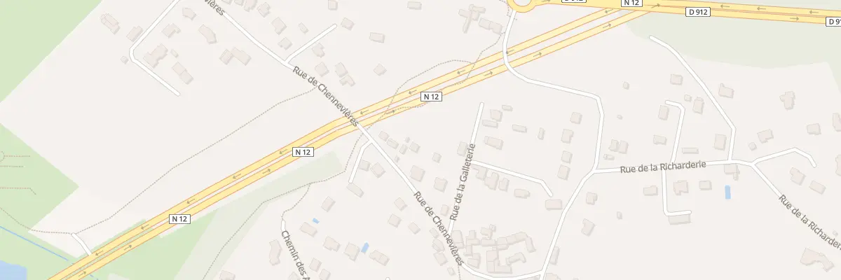 Plan du 593 Rue de Chennevières à Jouars-Pontchartrain