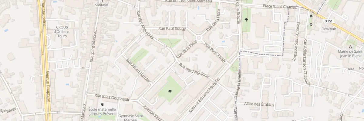 Plan du 11 Rue des Anguignis à Orléans