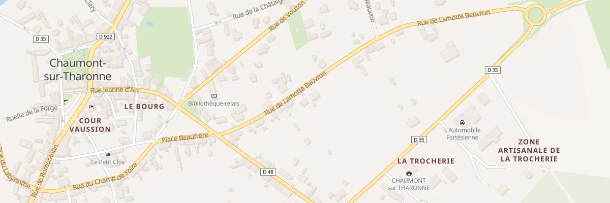 Plan du 14 Rue de Lamotte Beuvron à Chaumont-sur-Tharonne