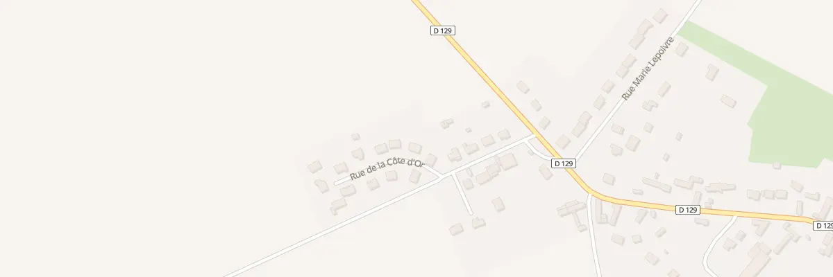 Plan du 9 Rue de la Côte d’Or au Vauroux