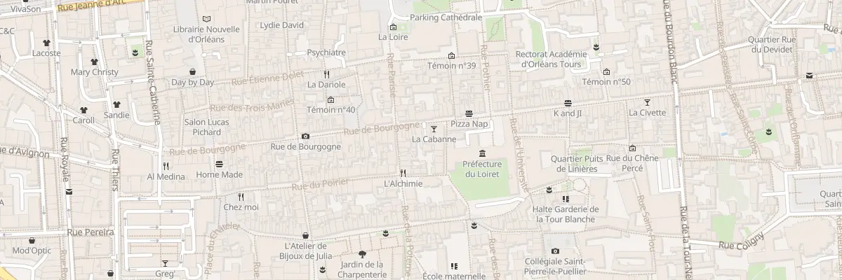 Plan du 197 Rue de Bourgogne à Orléans