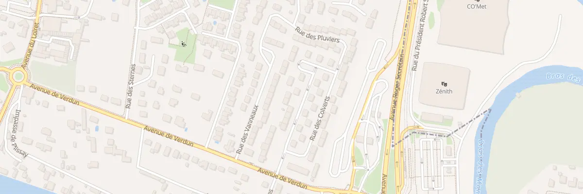 Plan du 358 Rue des Colverts à Olivet