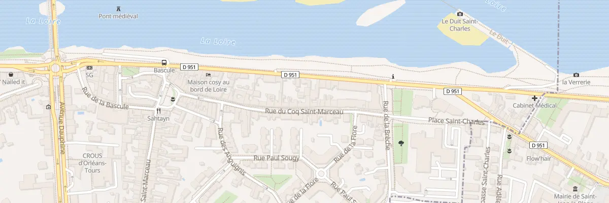 Plan du 37B Rue du Coq Saint-Marceau à Orléans