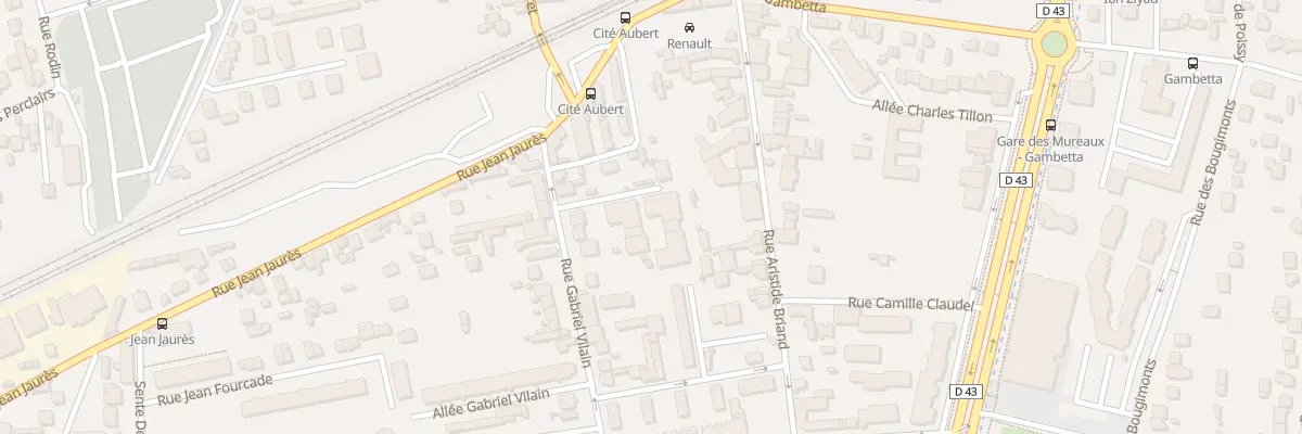 Plan du 9 Rue Gabriel Vilain aux Mureaux