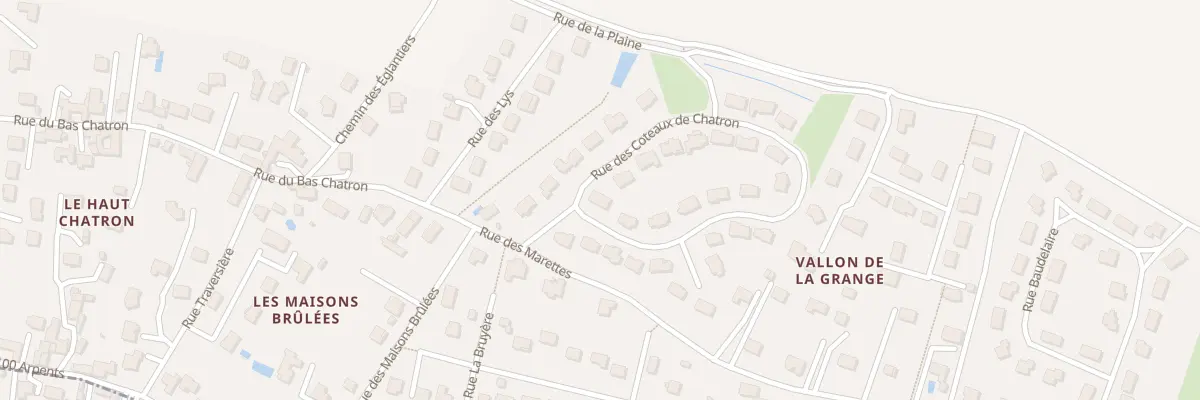 Plan du 9 Rue des Côteaux de Châtron à Saint-Germain-de-la-Grange