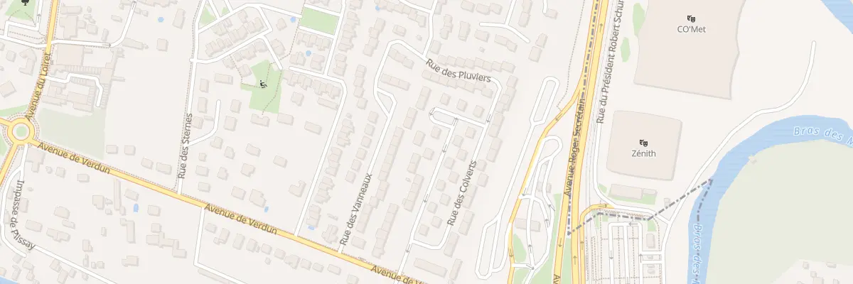 Plan du 336 Rue des Colverts à Olivet