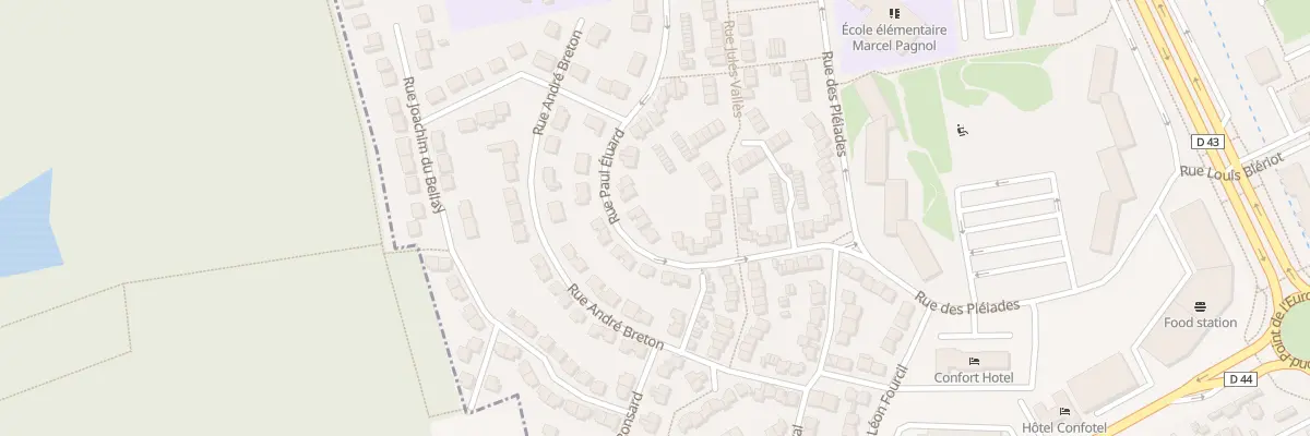 Plan du 28 Rue Paul Eluard aux Mureaux