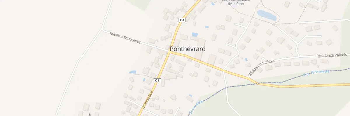 Plan du 23 Grande Rue à Ponthévrard