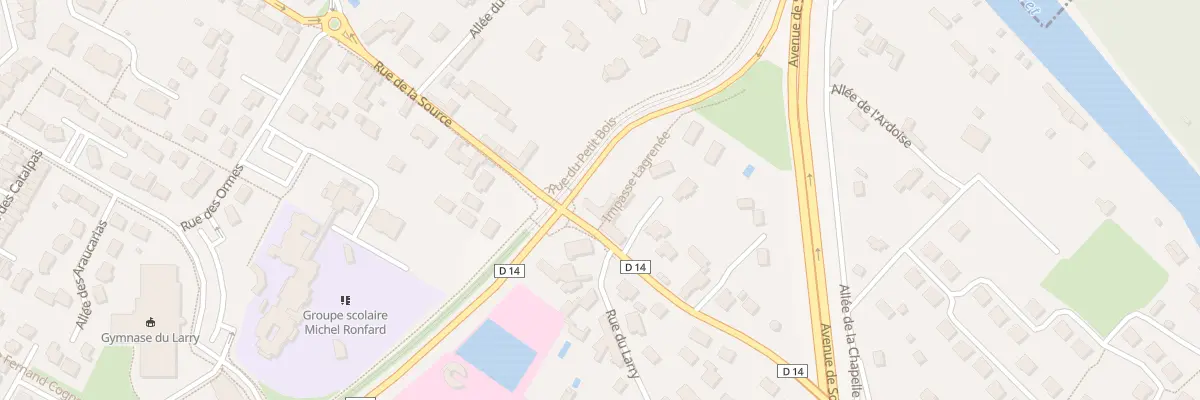 Plan du 801 Rue de la Source à Olivet