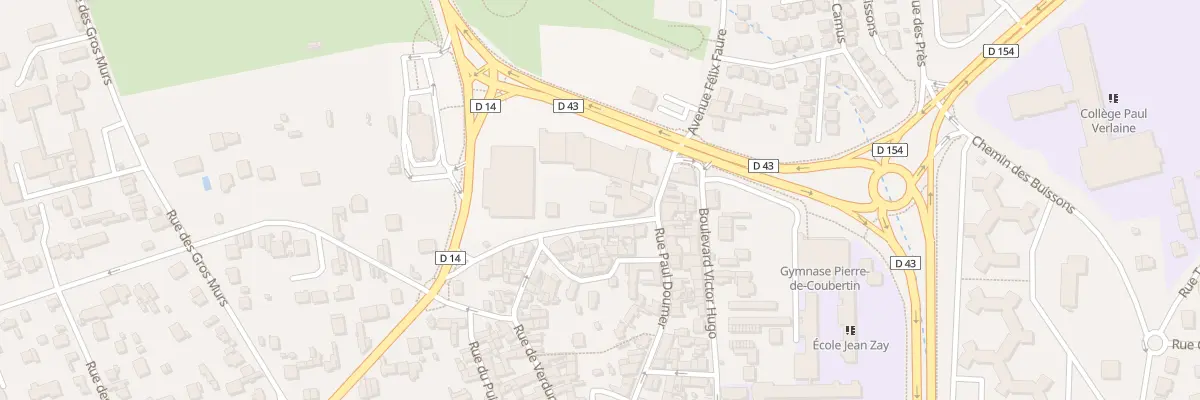 Plan du 6 Av du Maréchal Foch aux Mureaux