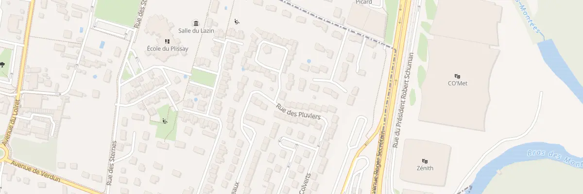 Plan du 96 Rue des Pluviers à Olivet