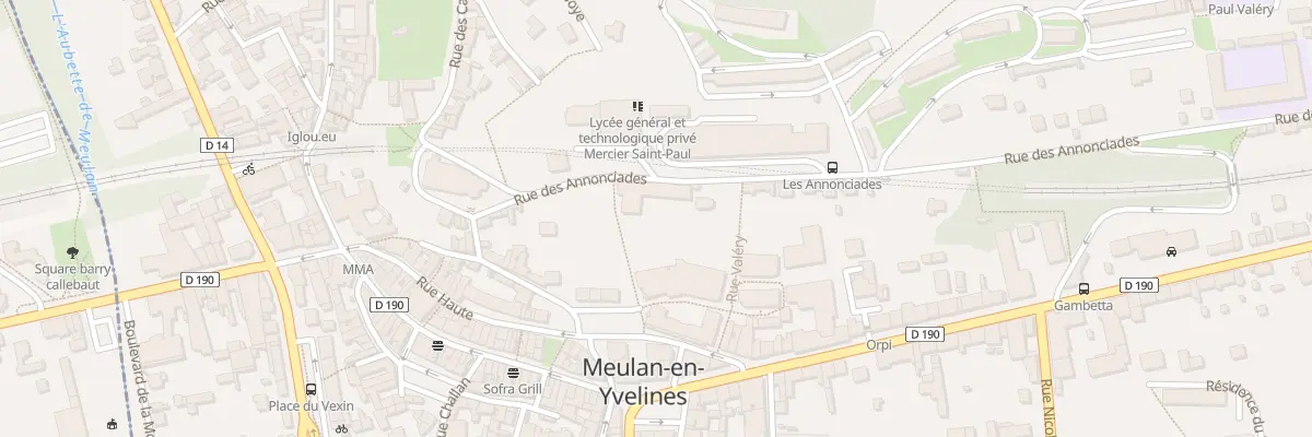 Plan du 14 Rue des Annonciades à Meulan-en-Yvelines