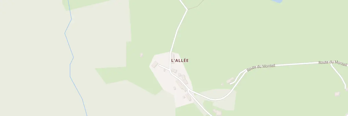 Plan du 1 Che de l’Allée à Faux-la-Montagne