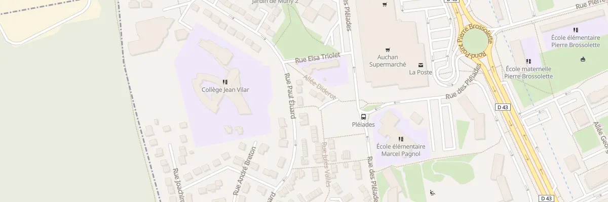 Plan du 92 Rue Paul Eluard aux Mureaux