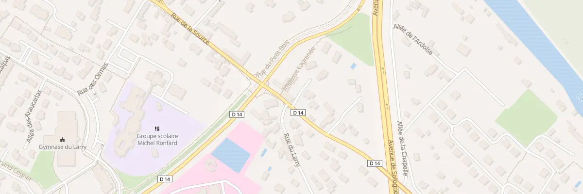 Plan du 819 Rue de la Source à Olivet