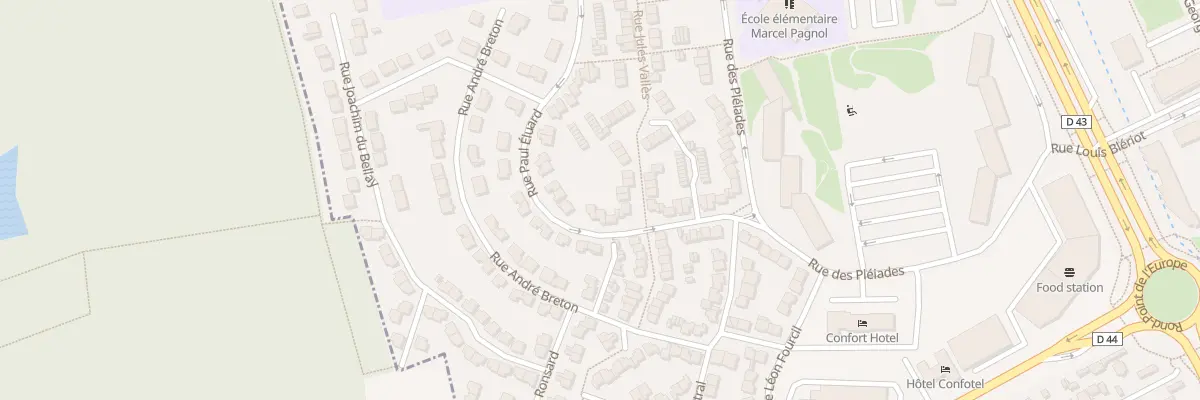 Plan du 22 Rue Paul Eluard aux Mureaux